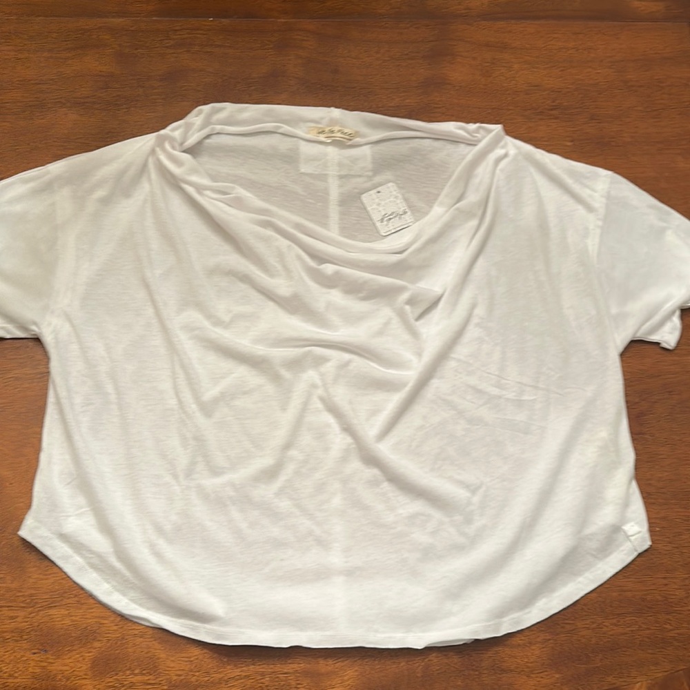 free people off the shoulder tee